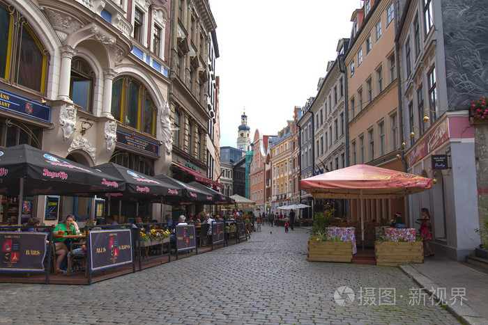 拉脱维亚，riga.tipichny 城市视图