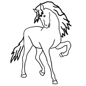 标志, 徽章, 标志,卡通马卡通马图示与抽象独角兽 27卡通马飞马座飞马