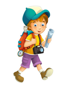 幼儿画的医生卡通儿童孤立照片