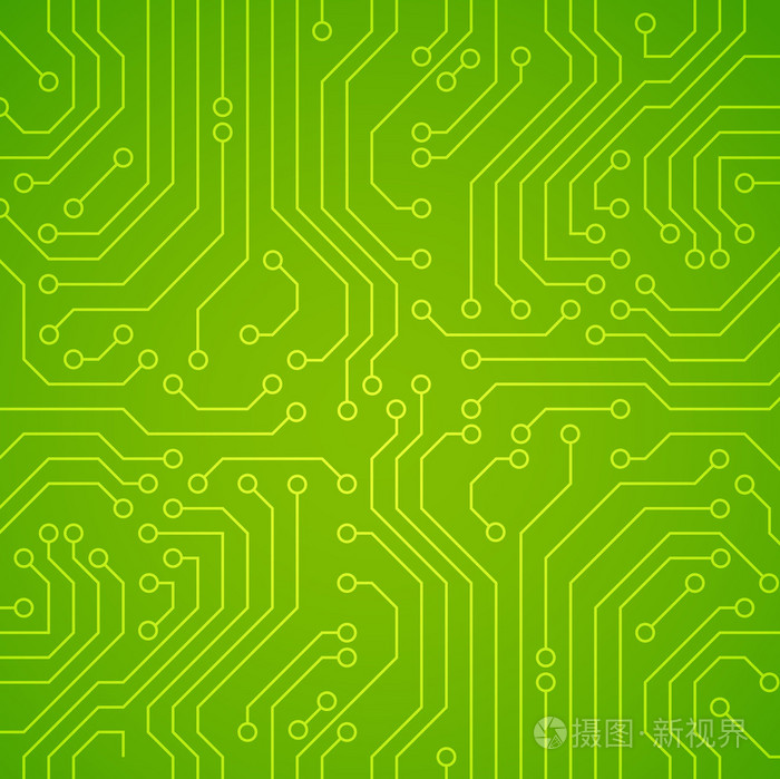 矢量电路板绿色的备选案文