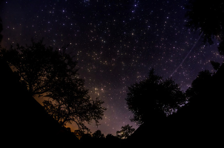 繁星点点的天空