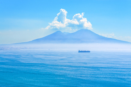 火山维苏威的美景