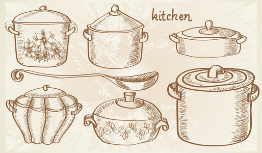 素描与锅