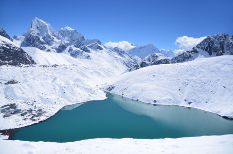 尼泊尔的喜马拉雅山 戈焦湖