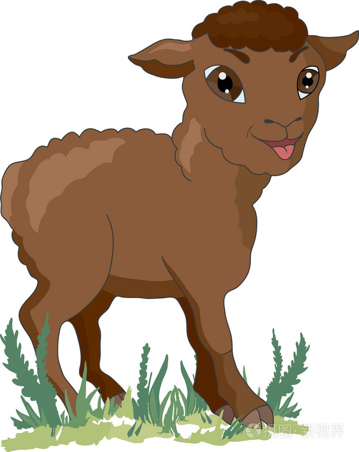 棕色羊插画-正版商用图片1dpgu0-摄图新视界