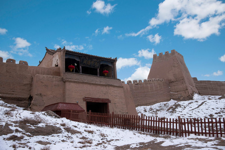 明代长城嘉峪关，甘肃古城墙