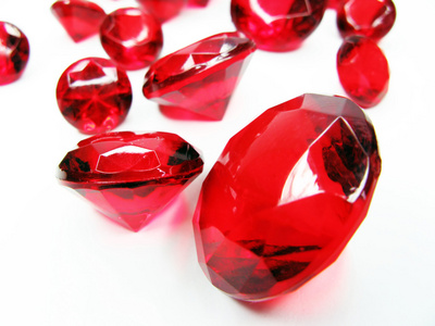 红色的 ruby gem 宝石晶体