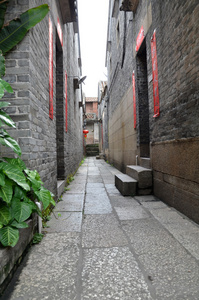 中国乡村的旧街