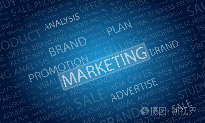 营销字背景