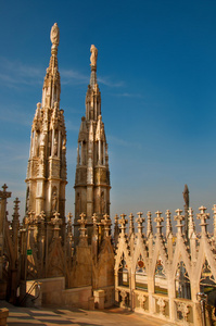 米兰大教堂的视图