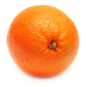 在白色背景上的橙色
