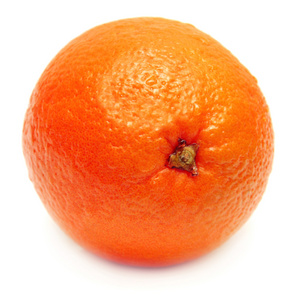 在白色背景上的橙色
