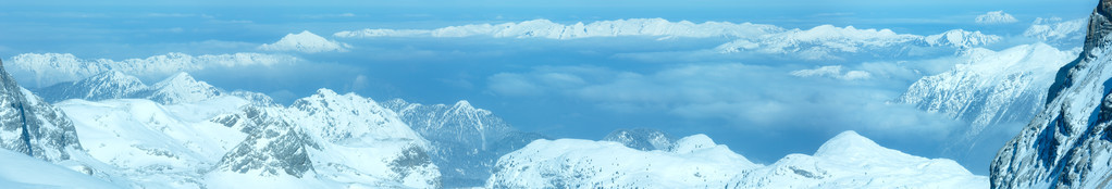 冬季顶石山山地块全景