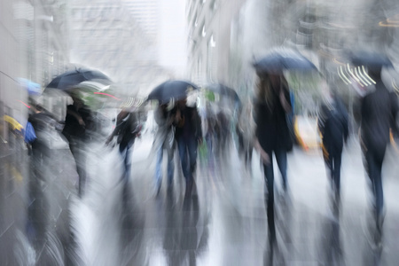 下雨天运动模糊