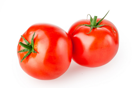 番茄在白色隔离