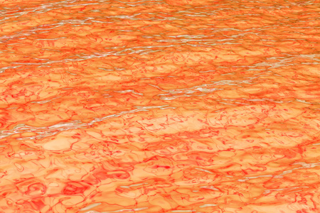 沧浪之水表面的橙色抽象背景图片