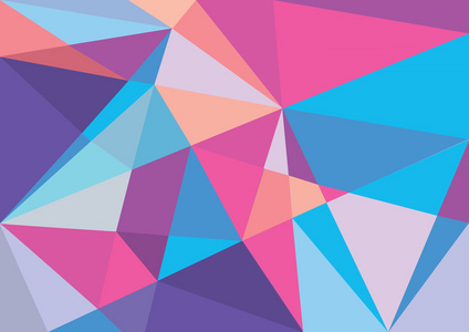 几何三角图案紫色颜色占主导地位