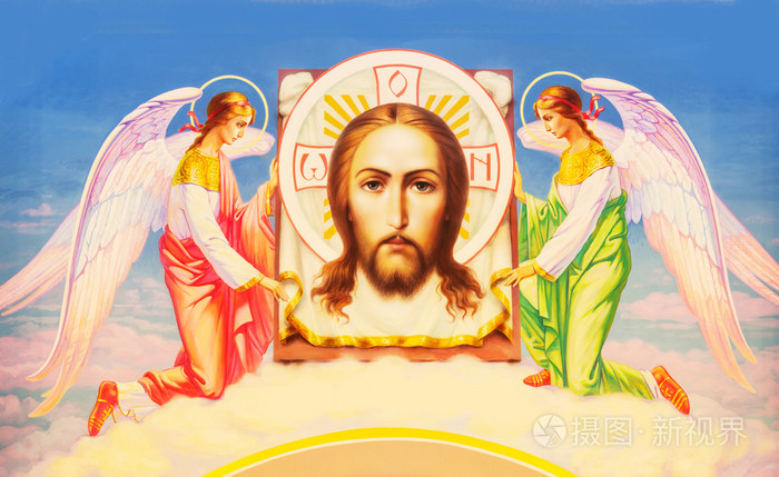 耶稣基督之间两个天使