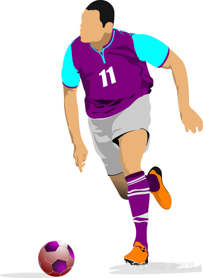 足球运动员插画-正版商用图片1dr9kd-摄图新视界
