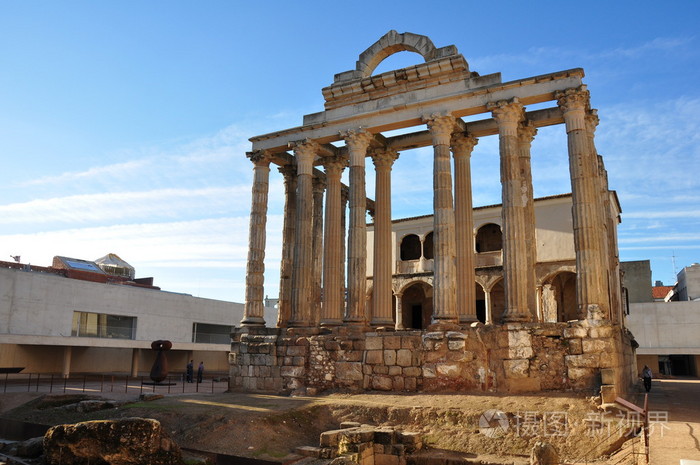 罗马的狄安娜神庙在梅里达,西班牙