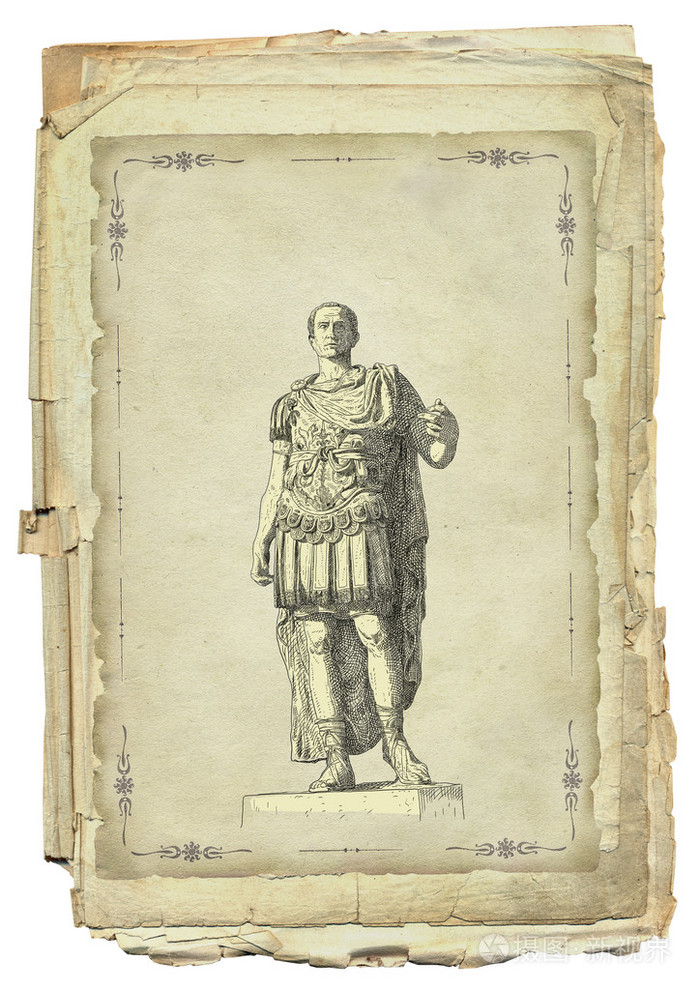 罗马皇帝奥古斯都凯撒雕像.罗马