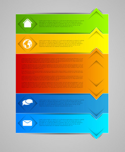 抽象信息图表模板