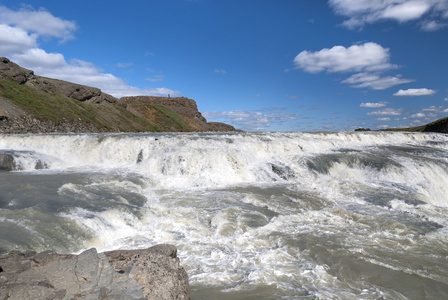 gullfoss 瀑布