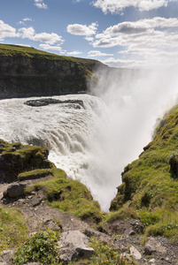 gullfoss 瀑布