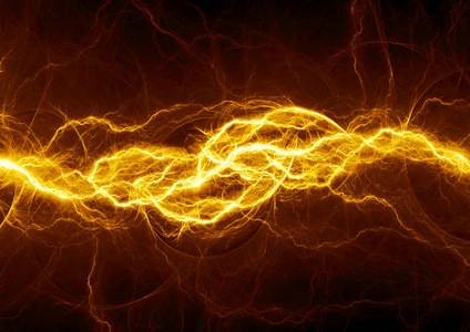 金色闪电图片