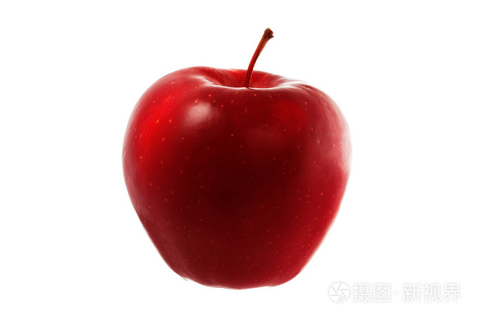 孤立的红苹果