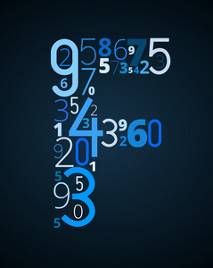 从数字矢量字体字母 f抽象透明二进制代码问号,从数字矢量字体灰色和