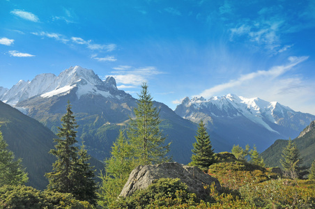 夏天勃朗峰