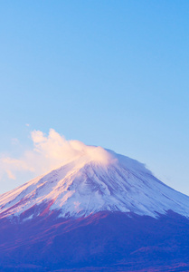 上午的富士山