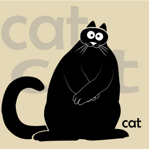 大肥猫图片-大肥猫素材-大肥猫插画-摄图新视界