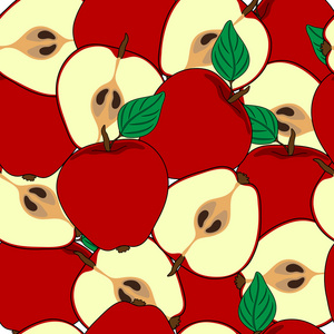 对称的苹果图片-对称的苹果素材-对称的苹果插画-摄图新视界