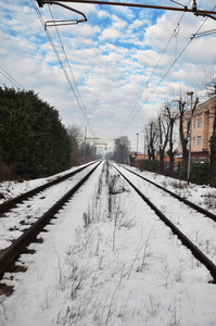 铁路在冬季