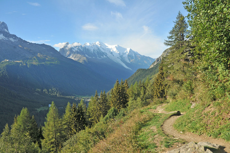 高山沼泽和勃朗峰