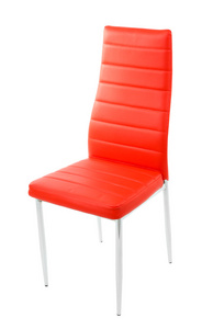现代色彩的椅子上，白色衬底上分离