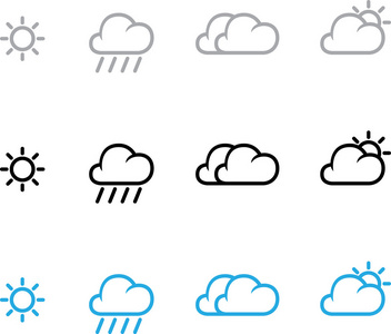 矢量天气图标集