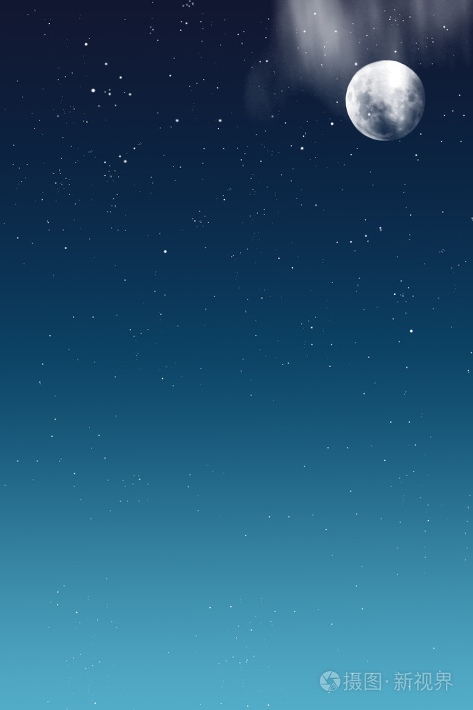 月亮和星星照片-正版商用图片1dtc90-摄图新视界
