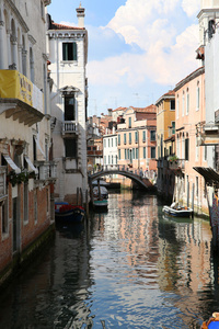 在威尼斯运河