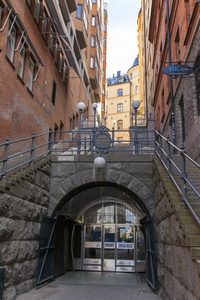 斯德哥尔摩，瑞典。一个典型的城市视图