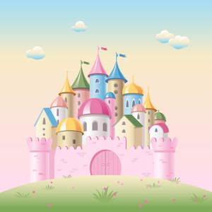 卡通童话里的城堡照片