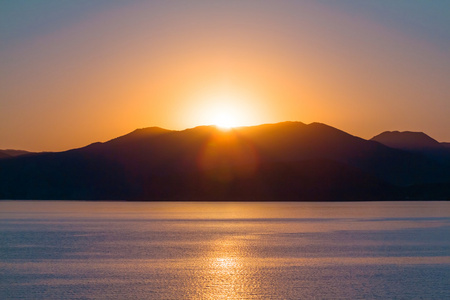 海上湾日落