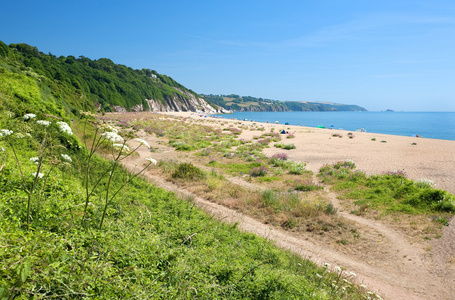 slapton 沙滩，德文郡