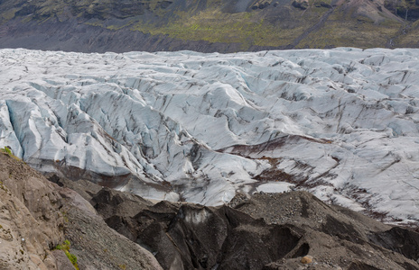 在冰岛 svinafellsjokull