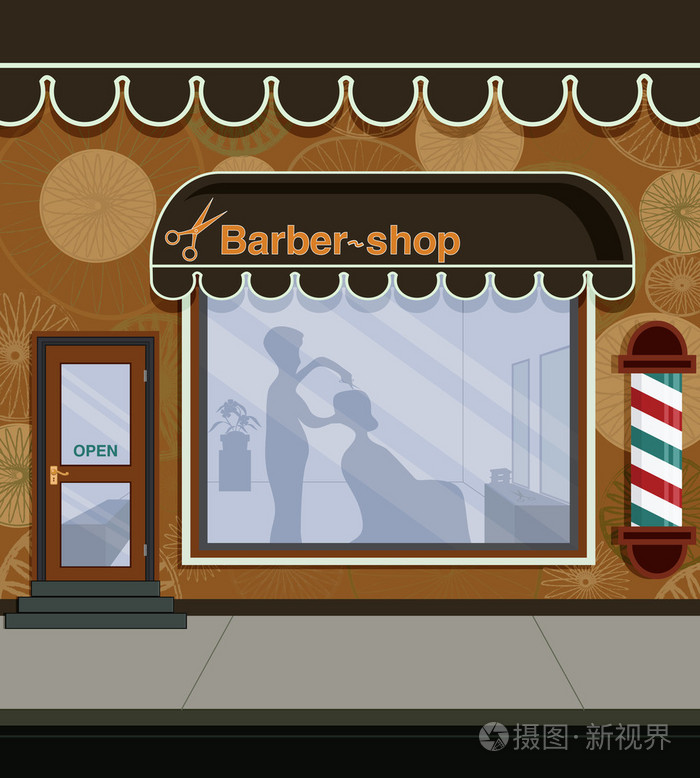 理发店插画-正版商用图片1dufsr-摄图新视界