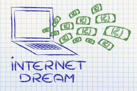 互联网商业梦想 爆炸的计算机 scr 的钱