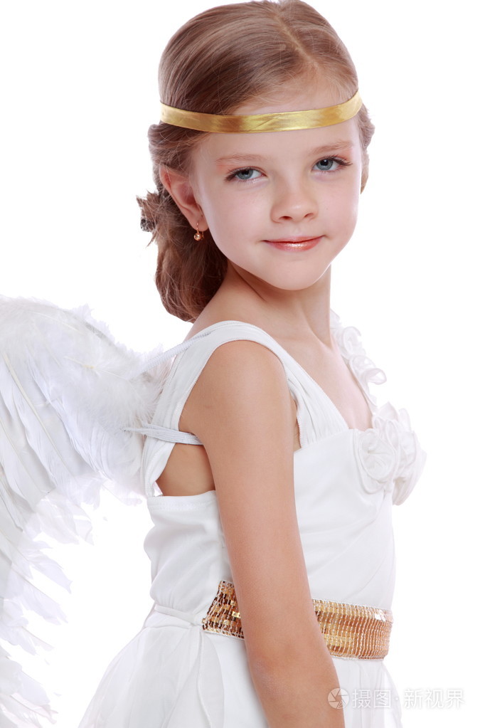 天使美丽可爱的女孩