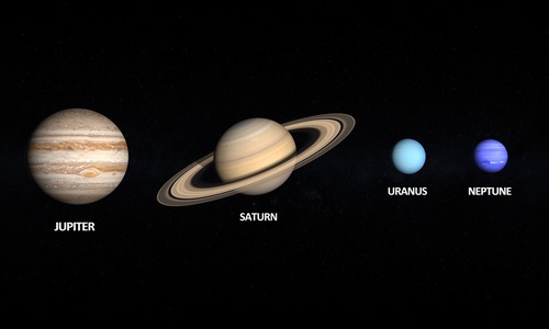 行星木星土星天王星和海王星图片